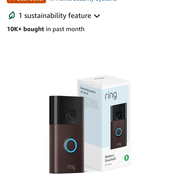 Ring Battery Doorbell - 2 - VENETIAN BRONZE - Picture 6 of 8